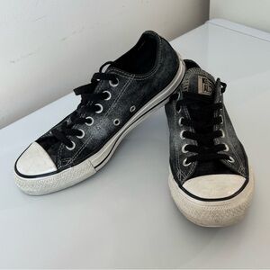 Converse All Star black acid wash sneakers Sz 7.5